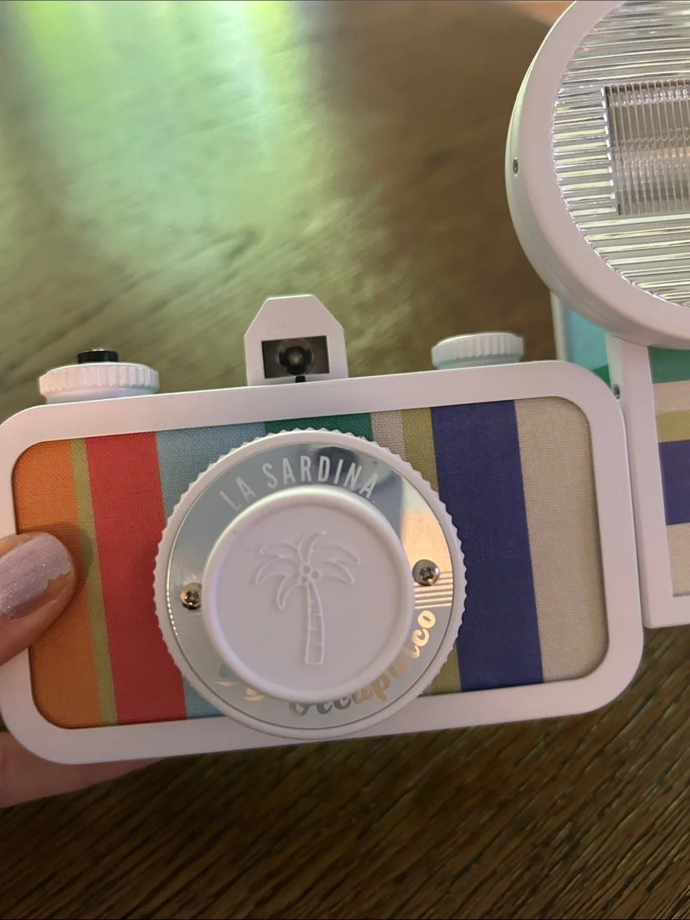 Lomography la Sardina acupulco 35mm film camera with flash included.